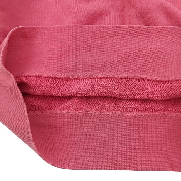 Adidas Sweatshirt Womens Medium Pink Terrycloth Crew Neck Cotton Athletic - Picture 4 of 12
